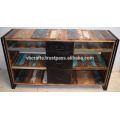 Recycled Wooden Industrila Drawer Tv Unit